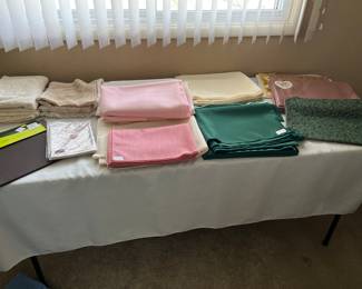 Table cloths. 