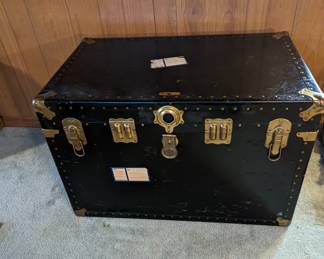 Vintage steamer trunk.