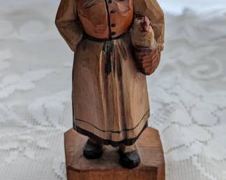 Vintage hand carved wooden Hawaiian island figurine.