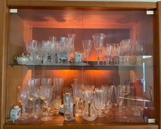 Various vintage glassware, sets