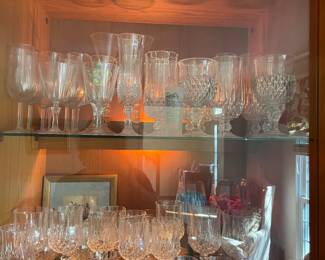 Various vintage glassware, sets