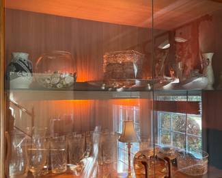 Various vintage glassware, sets