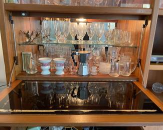 vintage glassware, sets