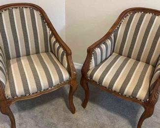 Pair of Upholstered Accent Chairs