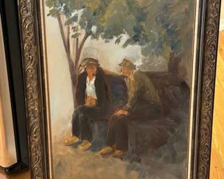 Oil On Canvas Artist Unknown