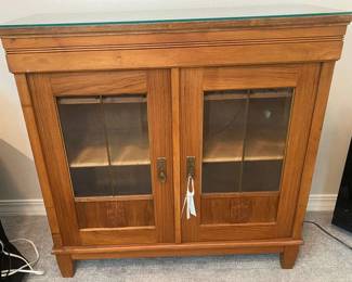 Swiss Beveled Glass Cabinet