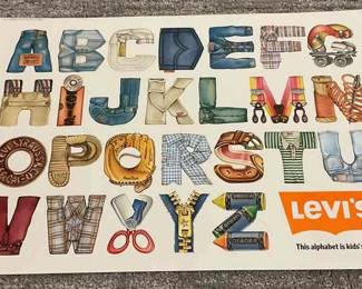 Levis Alphabet Poster
