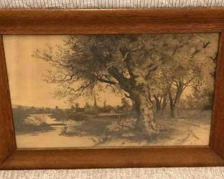 1896 Signed Ernest C. Rost Etching