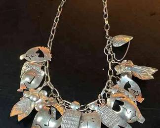 Whimsical Metal Charm Necklace