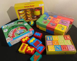 Curious George Tea Set , Building Blocks, Fridge Farm More