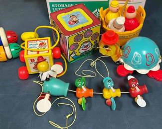 Fisher Price And Other Vintage Pull Toys
