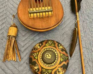 Kalimba, Ceramic Bowl, Arrow Bamboo Chime
