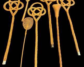 Collection of Rattan Rug Beaters
