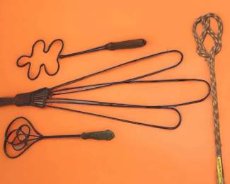 Three Wire One Woven Rope Vintage Rug Beaters