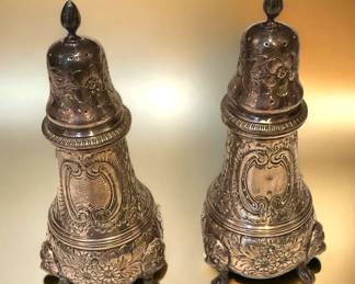 J. Green Co Sheffield England Salt Pepper Shakers