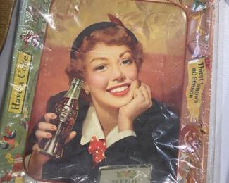 Antique Coca-Cola Metal Trays