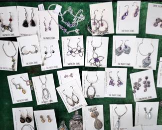 Sterling silver and semi-precious stone jewelry