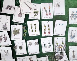 Sterling silver and semi-precious stone jewelry