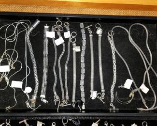 Sterling silver and semi-precious stone jewelry