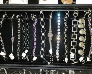 Sterling silver and semi-precious stone jewelry