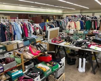 Shoes and lots of clothing