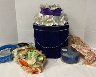 Dainty Vintage Hats, Veils, More