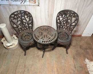 Doll Wrought Iron Table Set
