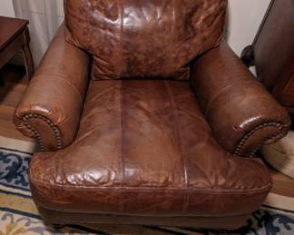 Pair of Lillian August Leather Chairs