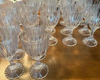 Mikasa lead crystal stemware 