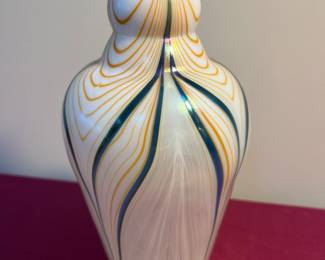 Hand blown glass vase from France