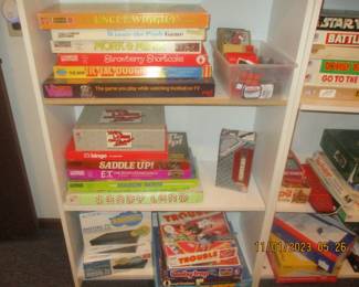 Plenty of vintage games and board games