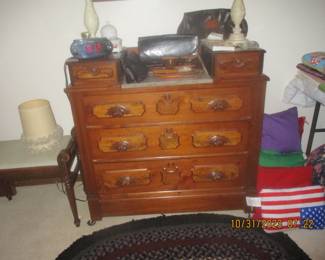 antique chest of drawers with marble top
