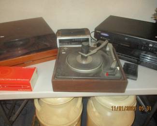 Turntables, receivers, VHS