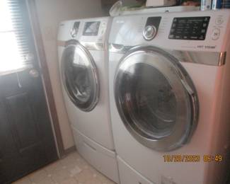 Samsung front loaders washer and dryer
