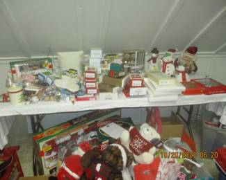 lots of Christmas and Keepsake ornaments