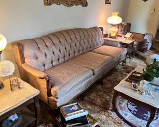 SOFA AND MATCHING CHAIR