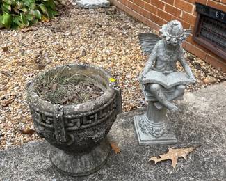 CONCRETE PLANTER AND YARD DECOR