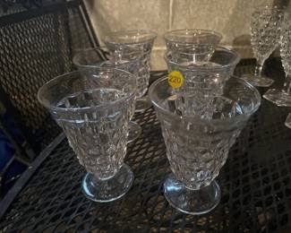 6 FOSTORIA WATER GLASSES