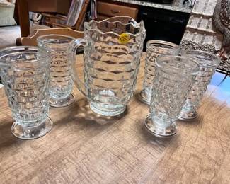  WHITEHALL PITCHER AND GLASSES
 
