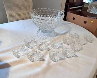 JUBILEE GLASS PUNCH BOWL SET