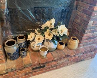 Pottery Barn and made in USA crocks and pots