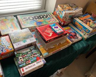 many games and puzzles