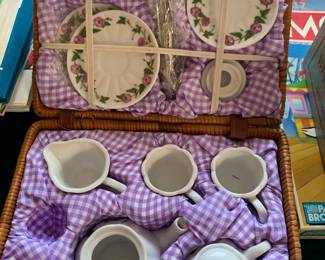 child's picnic tea set - new