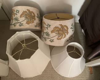 many new lampshades