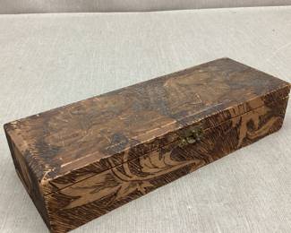 Flemish Pyrography Box