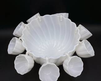 Hazel-Atlas Alpine Milk Glass
