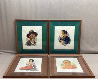 4 Watercolors by Charon of Thailand