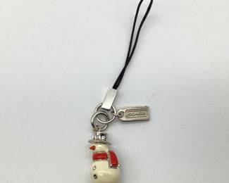 Coach Snowman Purse Zipper Pull