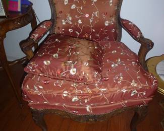 FRENCH BERGERE ARM CHAIR