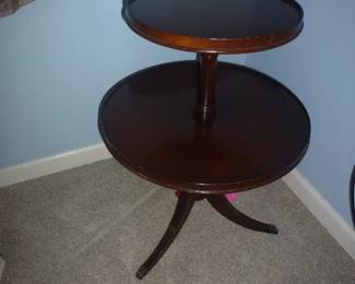 VINTAGE MAHOGANY TIER TABLE